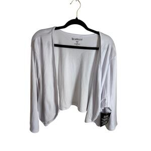 Romans 3X 30/32 white cardigan NWT white